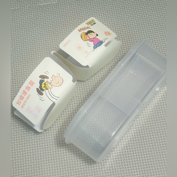 Clear Snoopy / Peanuts Character Lunch Box - Picture 5 of 6